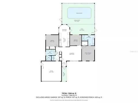 Floorplan - 4219 Augustine Rd, Spring Hill, FL 34609 photo 1 of 1