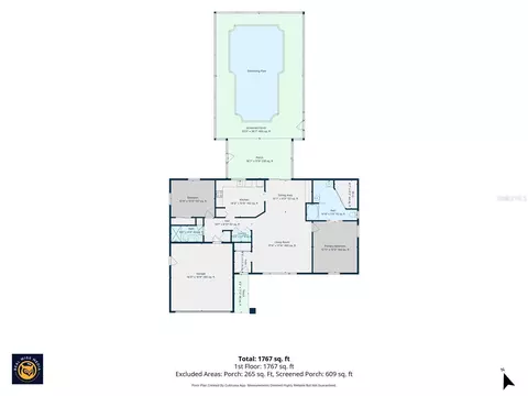 Floorplan - 15125 Willowood Ln, Spring Hill, FL 34604 photo 1 of 1