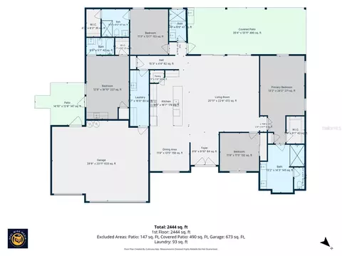 Floorplan - 12014 Sapphire Dr, Spring Hill, FL 34609 photo 1 of 1