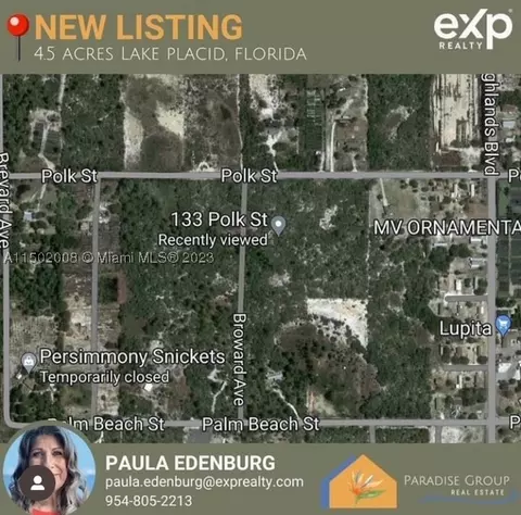 133 Polk, Lake Placid, FL 33852