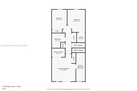 Floorplan - 136 Milbridge Dr, Jupiter, FL 33458 photo 3 of 3