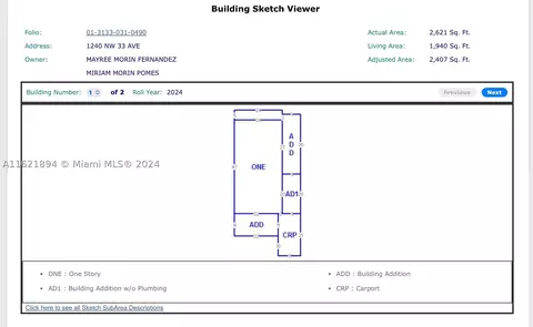 1240 NW 33rd Ave, Miami, FL 33125