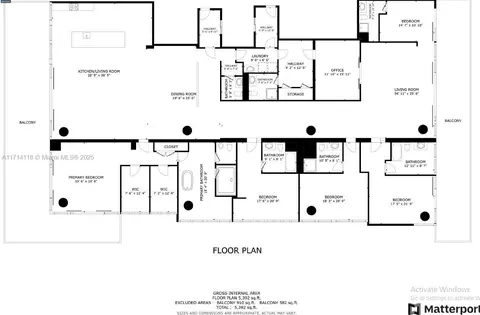 Floorplan - 9111 Collins Ave #N-1021, Surfside, FL 33154 photo 1 of 1