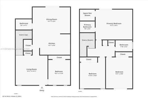 Floorplan - 827 W 79th St, Hialeah, FL 33014 photo 1 of 1
