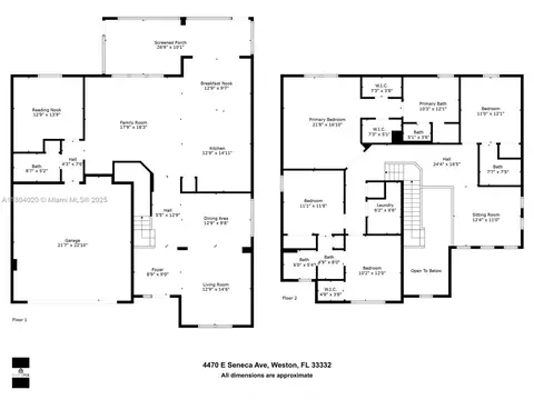 Floorplan - 4470 E Seneca Ave, Weston, FL 33332 photo 1 of 1