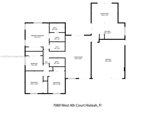 Floorplan - 7089 W 4th Ct, Hialeah, FL 33014 photo 1 of 1