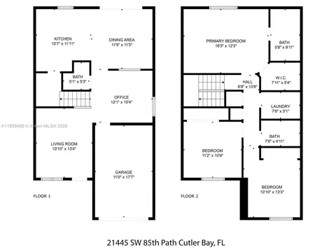 Floorplan - 21445 SW 85th Path, Cutler Bay, FL 33189 photo 1 of 1