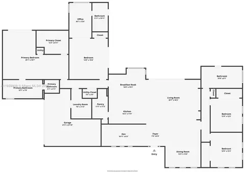 Floorplan - 11301 SW 70th Ave, Pinecrest, FL 33156 photo 1 of 2