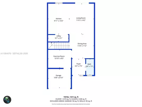 Floorplan - 22232 SW 88th Path, Cutler Bay, FL 33190 photo 2 of 3