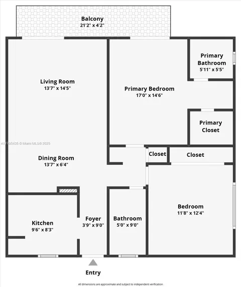 Floorplan - 460 E 23rd St #508, Hialeah, FL 33013 photo 1 of 1