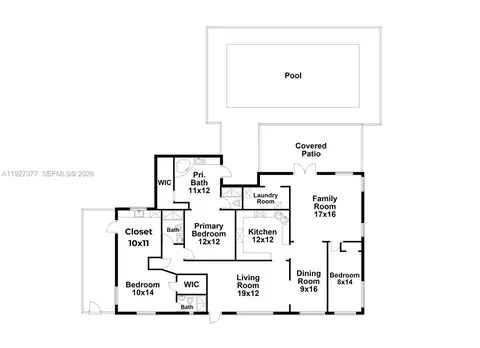 Floorplan - 4110 W 7th Ln, Hialeah, FL 33012 photo 1 of 1