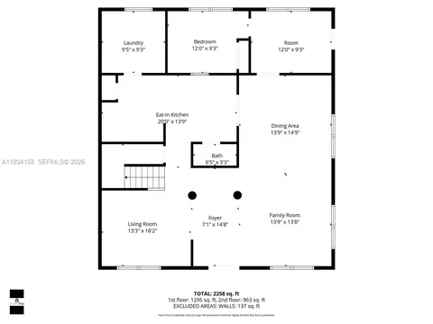 Floorplan - 4141 W 4th Ave, Hialeah, FL 33012 photo 3 of 3