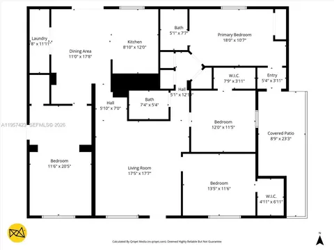 Floorplan - 941 E 16th Pl, Hialeah, FL 33010 photo 2 of 2