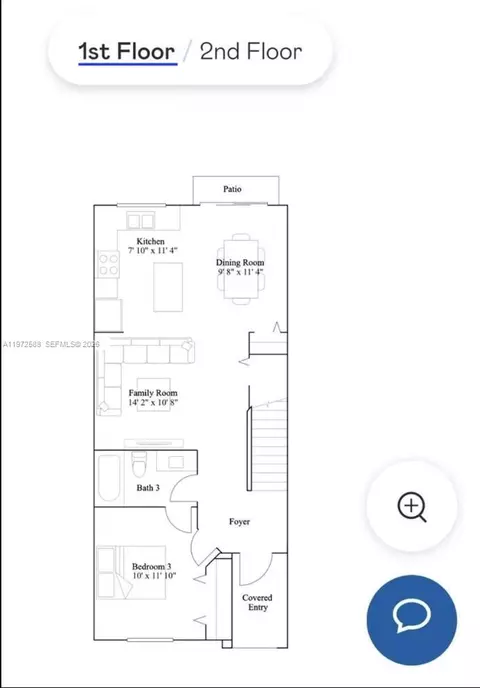 Floorplan - 12245 NW 24th Pl, Miami, FL 33167 photo 1 of 2