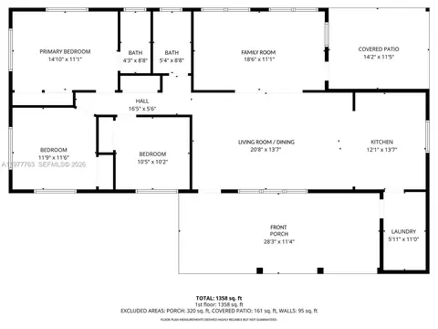 Floorplan - 1100 W 53rd Ter, Hialeah, FL 33012 photo 1 of 1