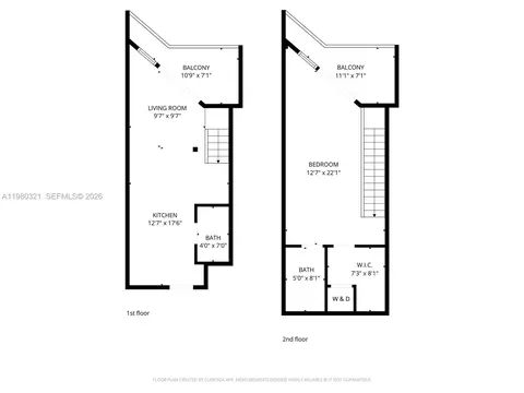 Floorplan - 60 SW 13th St #4414, Miami, FL 33130 photo 1 of 3