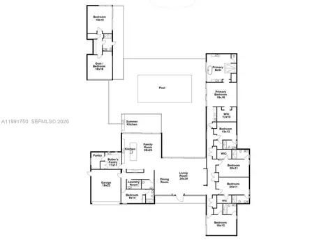 Floorplan - 7901 SW 120th St, Pinecrest, FL 33156 photo 1 of 1