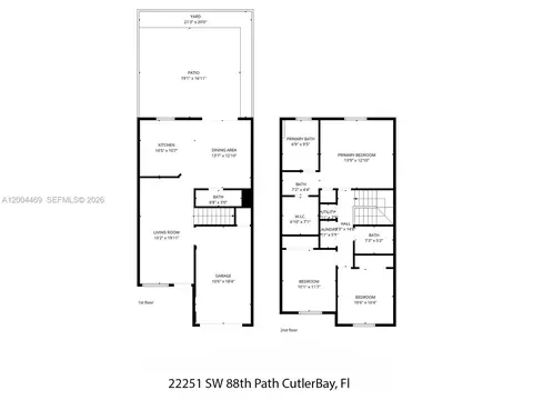 Floorplan - 22251 SW 88th Path, Cutler Bay, FL 33190 photo 1 of 1