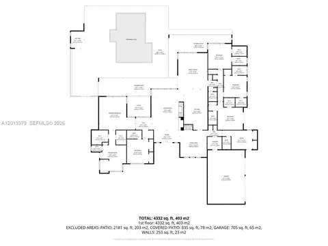 Floorplan - 6785 SW 99th Ter, Pinecrest, FL 33156 photo 2 of 2