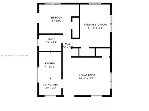 Floorplan - 351 E 14th St, Hialeah, FL 33010 photo 2 of 2