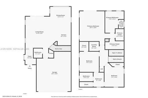 Floorplan - 3323 W 96th Pl, Hialeah, FL 33018 photo 3 of 3