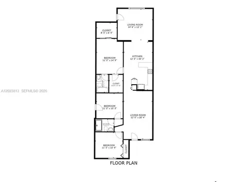 Floorplan - 2462 W 65th St, Hialeah, FL 33016 photo 1 of 1