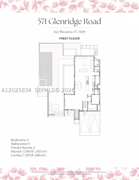 Floorplan - 571 Glenridge Rd, Key Biscayne, FL 33149 photo 1 of 3