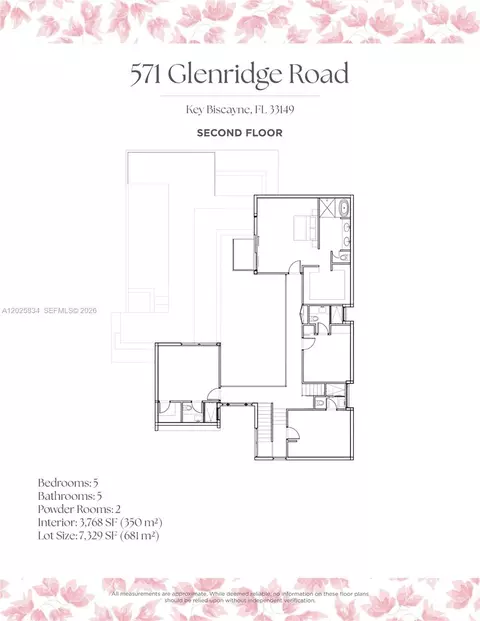 Floorplan - 571 Glenridge Rd, Key Biscayne, FL 33149 photo 2 of 3