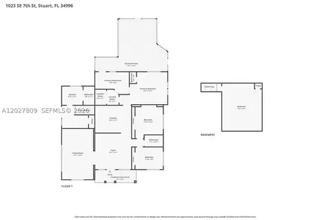 Floorplan - 1023 SE 7th St, Stuart, FL 34996 photo 1 of 1