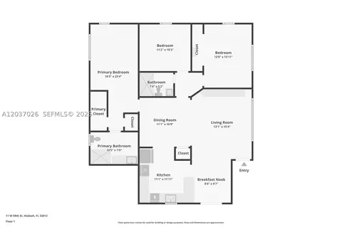 Floorplan - 11 W 59th St, Hialeah, FL 33012 photo 1 of 1