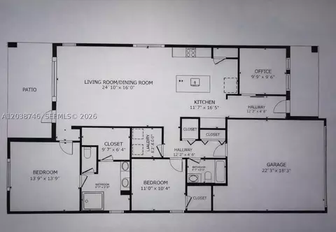 Floorplan - 4242 Rosa Dr, Lighthouse Point, FL 33064 photo 1 of 1