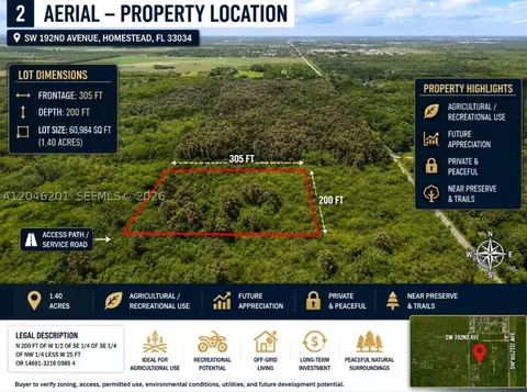 Sw 192nd Avenue, Homestead, FL 33034