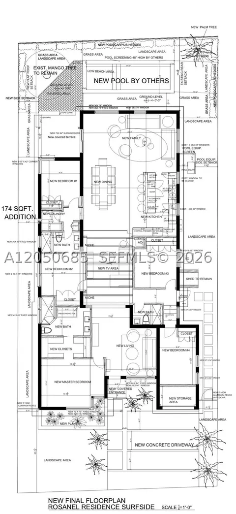 Floorplan - 9264 Byron Ave, Surfside, FL 33154 photo 1 of 1