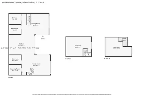 Floorplan - 6439 Lemon Tree Ln, Miami Lakes, FL 33014 photo 1 of 1