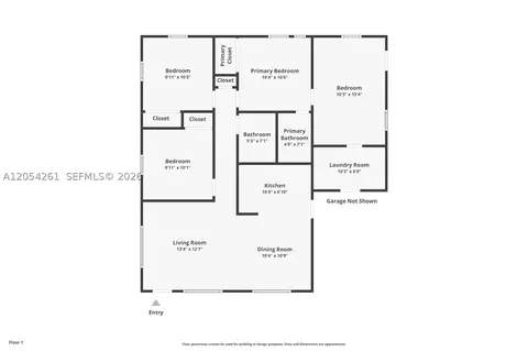 Floorplan - 766 E 36th St, Hialeah, FL 33013 photo 1 of 1