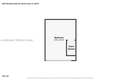 Floorplan - 6402 Windmill Gate Rd, Miami Lakes, FL 33014 photo 3 of 4
