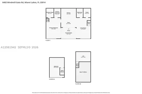 Floorplan - 6402 Windmill Gate Rd, Miami Lakes, FL 33014 photo 1 of 4