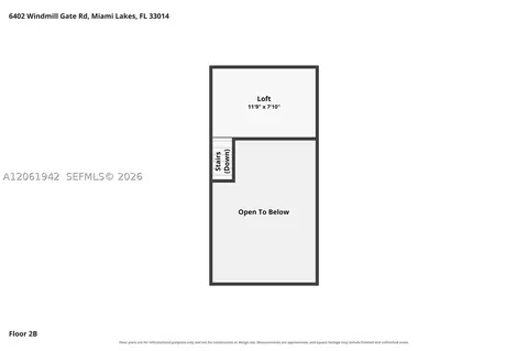 Floorplan - 6402 Windmill Gate Rd, Miami Lakes, FL 33014 photo 4 of 4