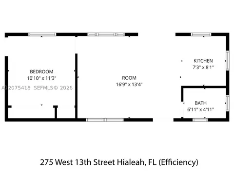 Floorplan - 275 W 13 St, Hialeah, FL 33010 photo 2 of 2
