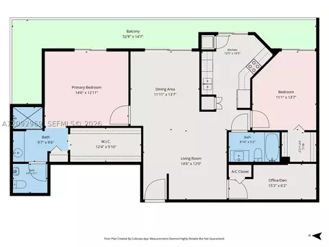 Floorplan - 2425 SW 27th Ave #704, Miami, FL 33145 photo 1 of 1