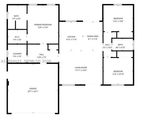 Floorplan - 4201 Talbot St, Sebring, FL 33872 photo 1 of 1