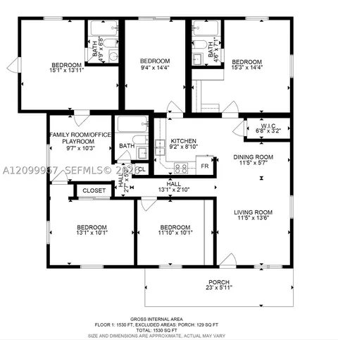 Floorplan - 550 E 10th Ave, Hialeah, FL 33010 photo 1 of 1