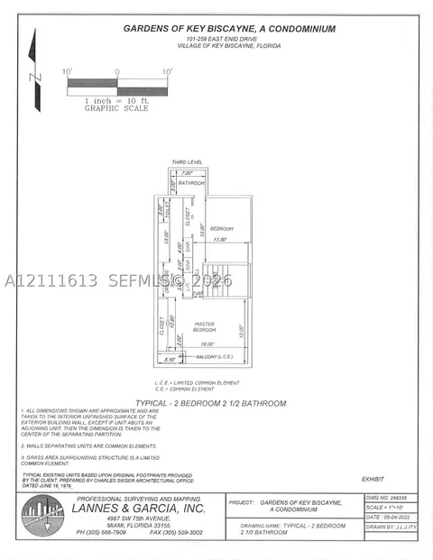 Floorplan - 201 Enid Dr #31, Key Biscayne, FL 33149 photo 1 of 1
