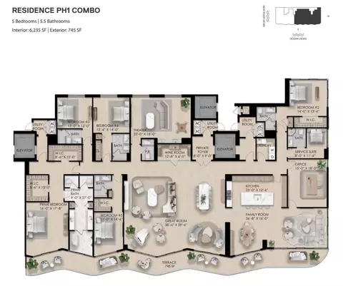 521 E Las Olas Blvd #PH1 COMBO, Fort Lauderdale, FL 33301