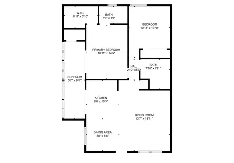 Floorplan - 234 Capri E, Delray Beach, FL 33484 photo 1 of 1