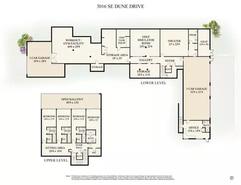 Floorplan - 3016 SE Dune Dr, Stuart, FL 34996 photo 2 of 2