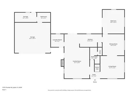 Floorplan - 17375 Thunder Rd, Jupiter, FL 33478 photo 2 of 3