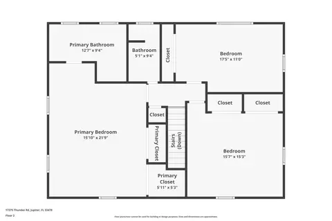 Floorplan - 17375 Thunder Rd, Jupiter, FL 33478 photo 1 of 3
