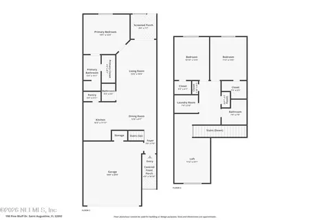 Floorplan - 198 Pine Bluff Dr, Saint Augustine, FL 32092 photo 1 of 3