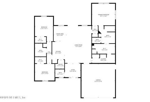 Floorplan - 464 E Shuey Ave, Macclenny, FL 32063 photo 1 of 1